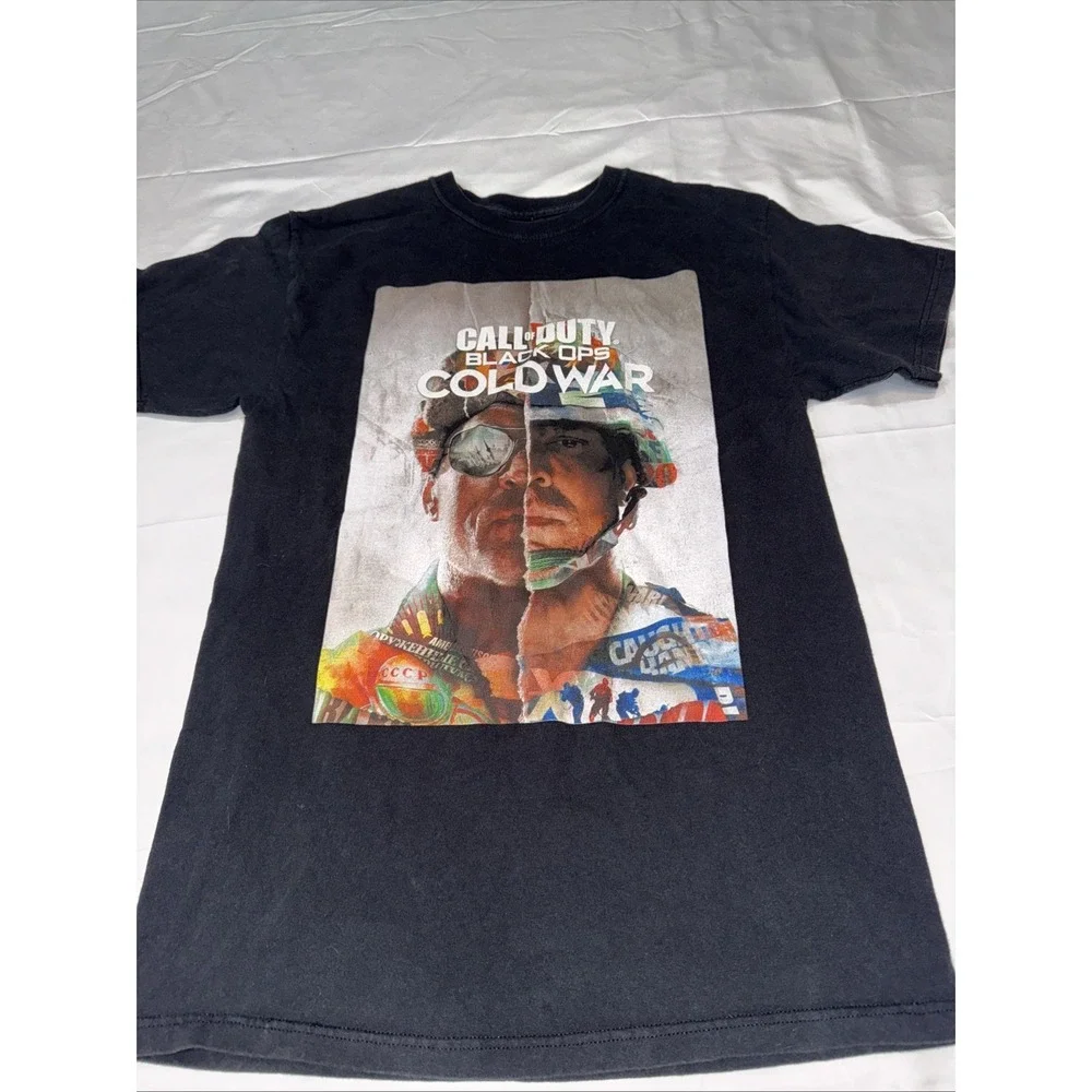 Call Of Duty Black Ops Cold War Short Sleeve Black Shirt Size M